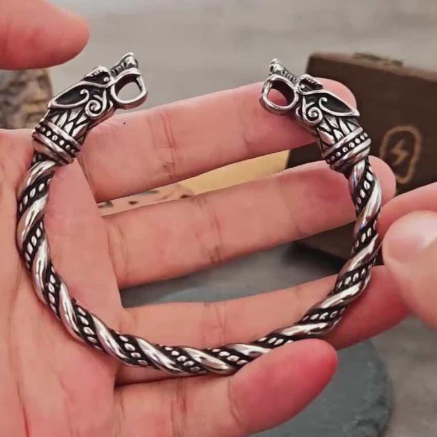 Norse Wolf Spirit Bracelet
