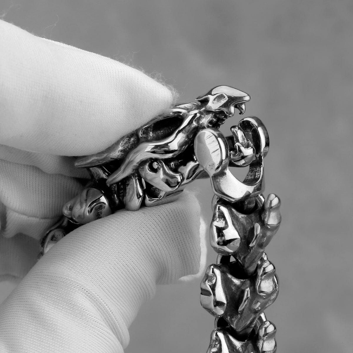 Norse Dragon Bracelet in Stainless Steel
