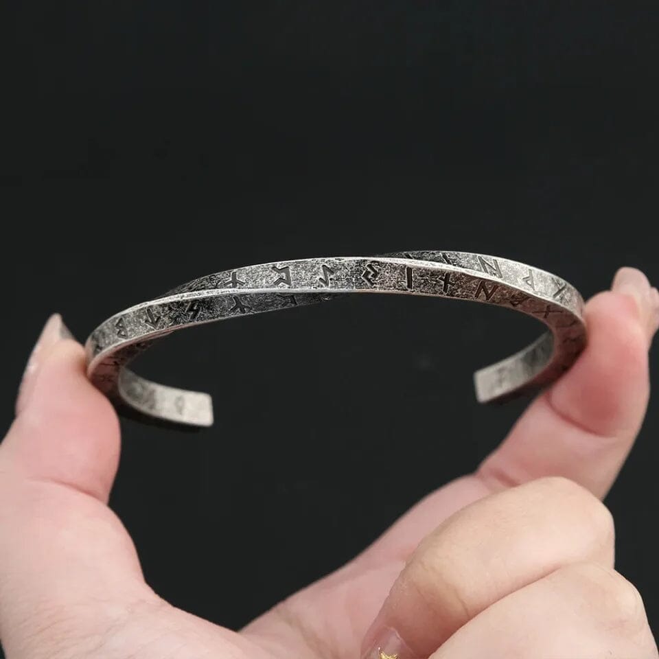 Viking Runic Twist Bracelet