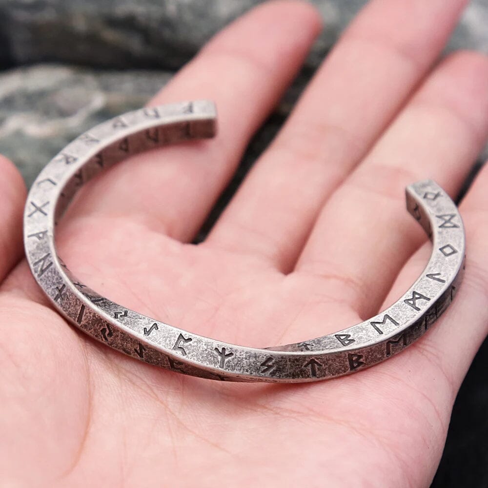 Viking Runic Twist Bracelet