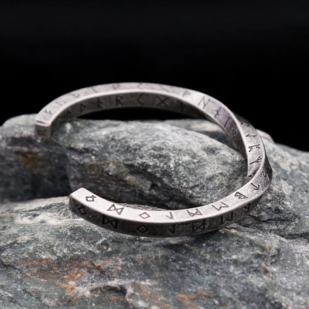 Viking Runic Twist Bracelet
